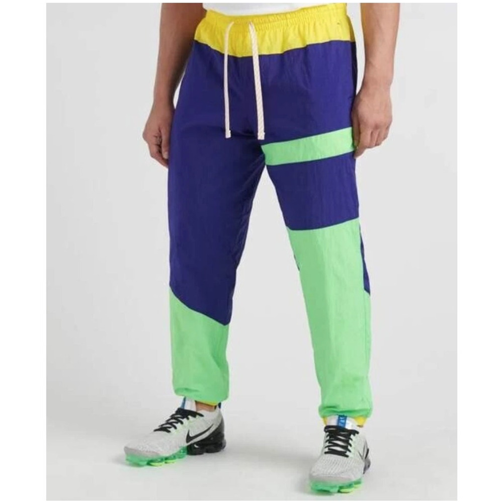 Nike Flight Mens Basketball Track Pants Size Large Neon Streetwear 90s Style Gym